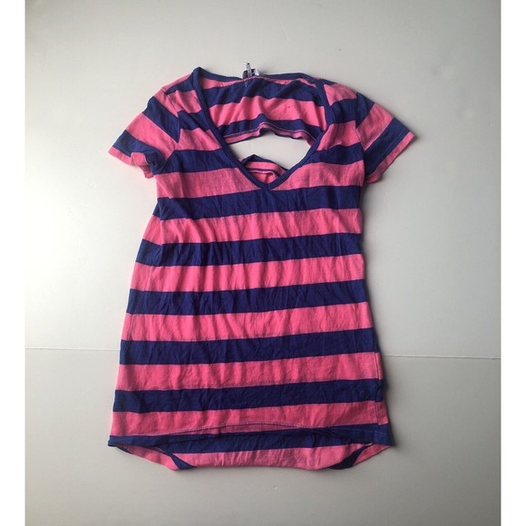 Splendid Women's Cut Out Tee Size XS Striped - Picture 9 of 10